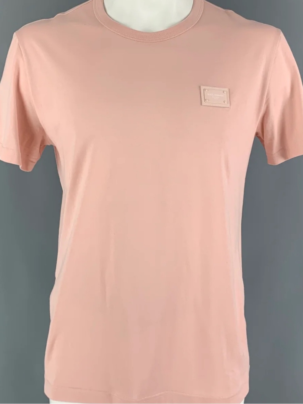 Authentic Dolce & Gabbana Legacy Crewneck T-Shirt in Light Pink